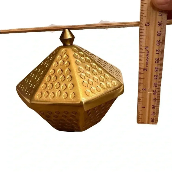 IKEA GOKVÄLLA 605.420.33 Ramadán Collection Gold Tone Aluminum Serving Bowl - Picture 9 of 12